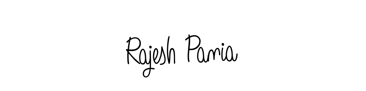 Use a signature maker to create a handwritten signature online. With this signature software, you can design (Angelique-Rose-font-FFP) your own signature for name Rajesh Pania. Rajesh Pania signature style 5 images and pictures png