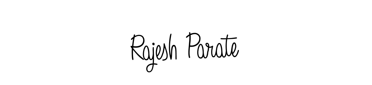 Use a signature maker to create a handwritten signature online. With this signature software, you can design (Angelique-Rose-font-FFP) your own signature for name Rajesh Parate. Rajesh Parate signature style 5 images and pictures png