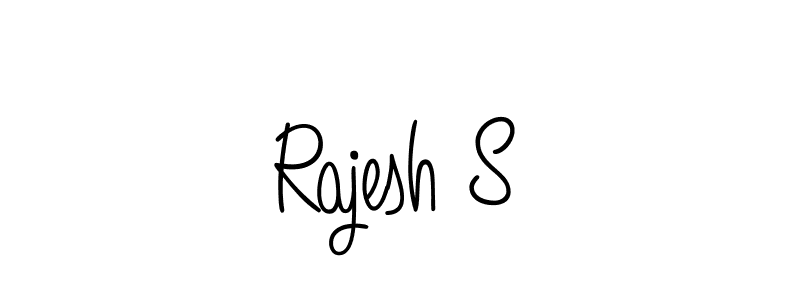 Also we have Rajesh S name is the best signature style. Create professional handwritten signature collection using Angelique-Rose-font-FFP autograph style. Rajesh S signature style 5 images and pictures png