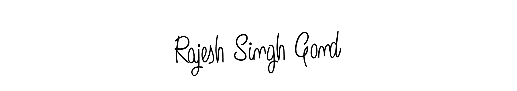 You should practise on your own different ways (Angelique-Rose-font-FFP) to write your name (Rajesh Singh Gond) in signature. don't let someone else do it for you. Rajesh Singh Gond signature style 5 images and pictures png