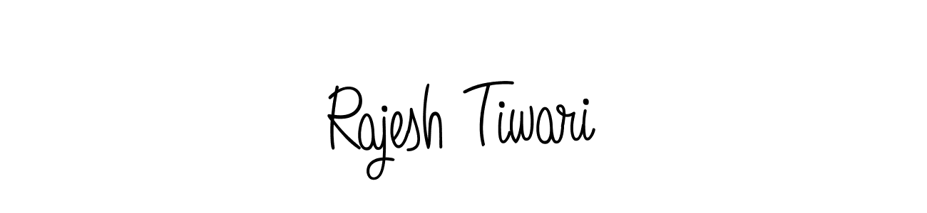 The best way (Angelique-Rose-font-FFP) to make a short signature is to pick only two or three words in your name. The name Rajesh Tiwari include a total of six letters. For converting this name. Rajesh Tiwari signature style 5 images and pictures png