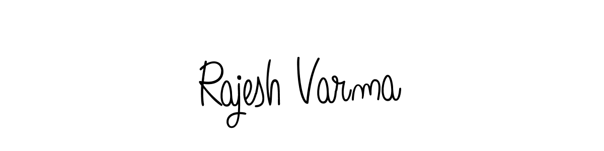 Make a beautiful signature design for name Rajesh Varma. With this signature (Angelique-Rose-font-FFP) style, you can create a handwritten signature for free. Rajesh Varma signature style 5 images and pictures png