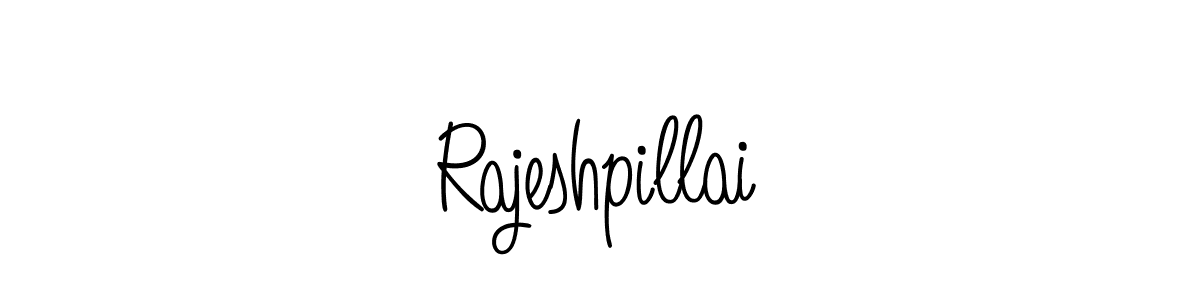 Use a signature maker to create a handwritten signature online. With this signature software, you can design (Angelique-Rose-font-FFP) your own signature for name Rajeshpillai. Rajeshpillai signature style 5 images and pictures png