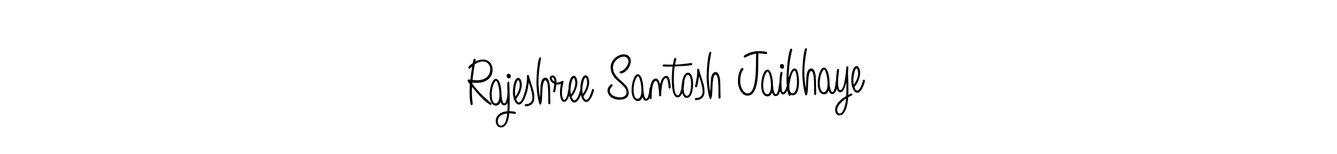 Design your own signature with our free online signature maker. With this signature software, you can create a handwritten (Angelique-Rose-font-FFP) signature for name Rajeshree Santosh Jaibhaye. Rajeshree Santosh Jaibhaye signature style 5 images and pictures png