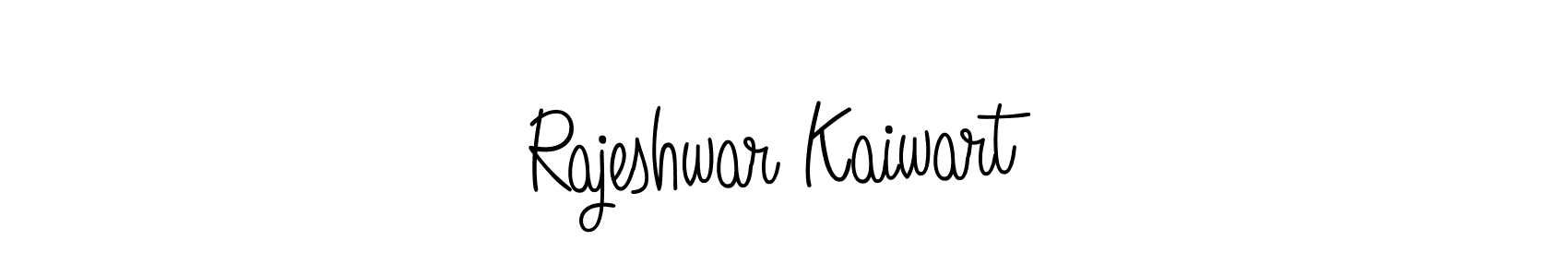 How to make Rajeshwar Kaiwart name signature. Use Angelique-Rose-font-FFP style for creating short signs online. This is the latest handwritten sign. Rajeshwar Kaiwart signature style 5 images and pictures png