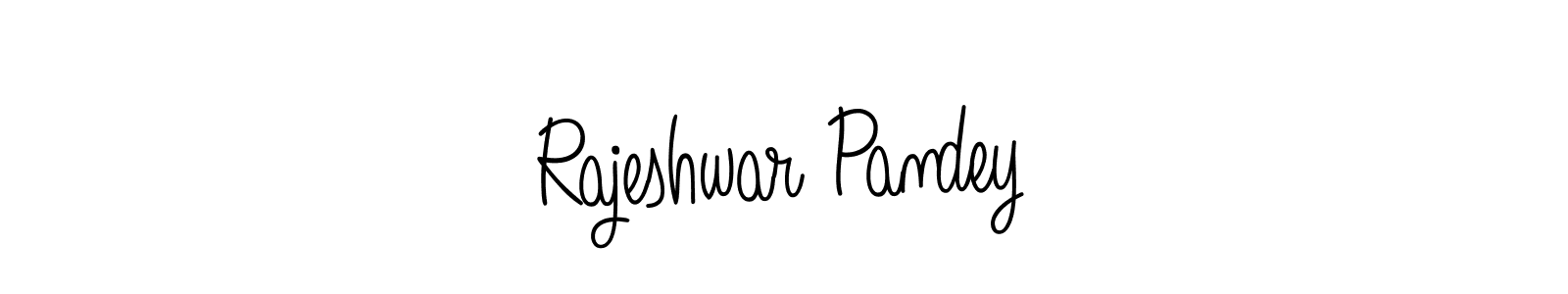 The best way (Angelique-Rose-font-FFP) to make a short signature is to pick only two or three words in your name. The name Rajeshwar Pandey include a total of six letters. For converting this name. Rajeshwar Pandey signature style 5 images and pictures png