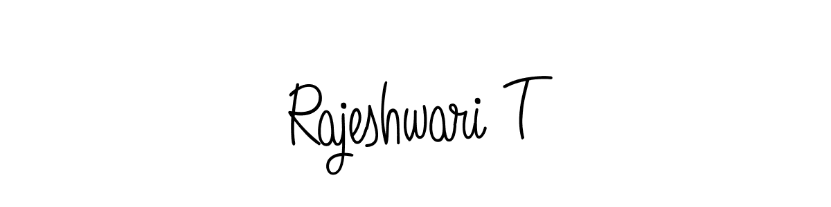 Rajeshwari T stylish signature style. Best Handwritten Sign (Angelique-Rose-font-FFP) for my name. Handwritten Signature Collection Ideas for my name Rajeshwari T. Rajeshwari T signature style 5 images and pictures png
