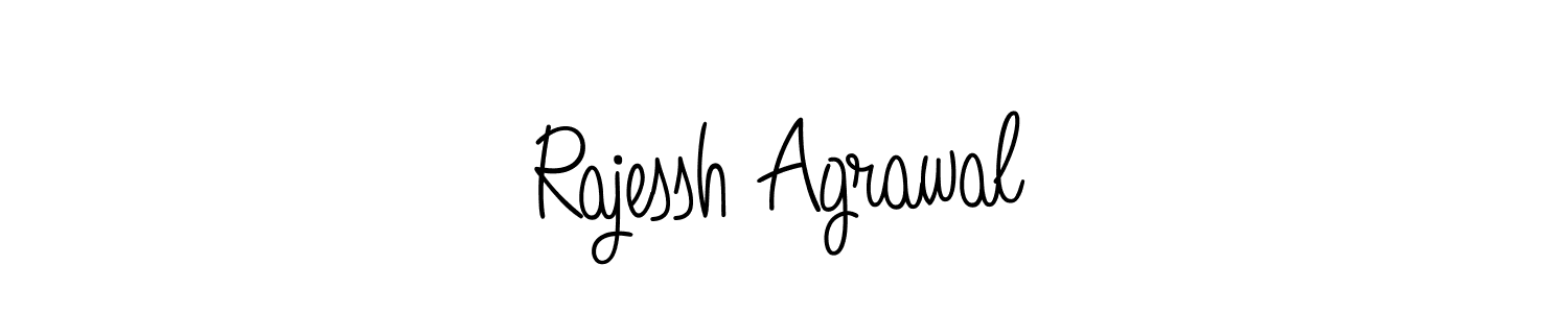 Make a beautiful signature design for name Rajessh Agrawal. With this signature (Angelique-Rose-font-FFP) style, you can create a handwritten signature for free. Rajessh Agrawal signature style 5 images and pictures png