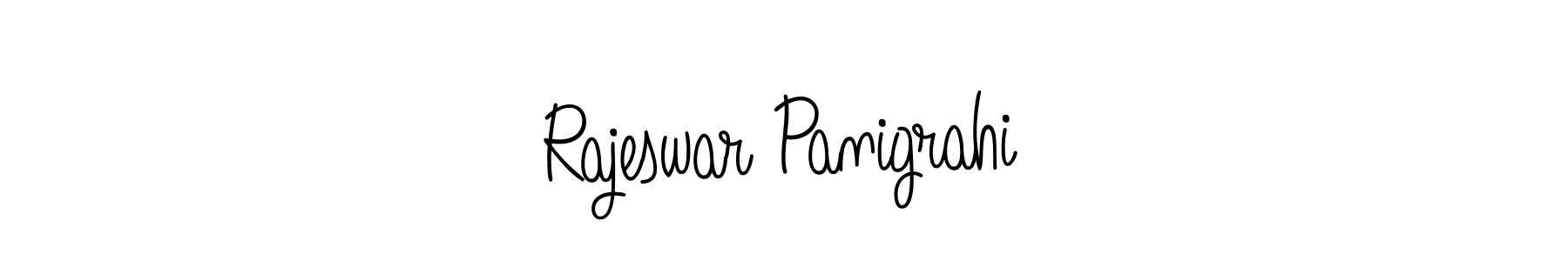 Use a signature maker to create a handwritten signature online. With this signature software, you can design (Angelique-Rose-font-FFP) your own signature for name Rajeswar Panigrahi. Rajeswar Panigrahi signature style 5 images and pictures png