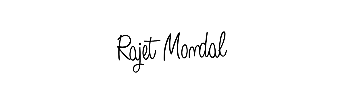 Also we have Rajet Mondal name is the best signature style. Create professional handwritten signature collection using Angelique-Rose-font-FFP autograph style. Rajet Mondal signature style 5 images and pictures png