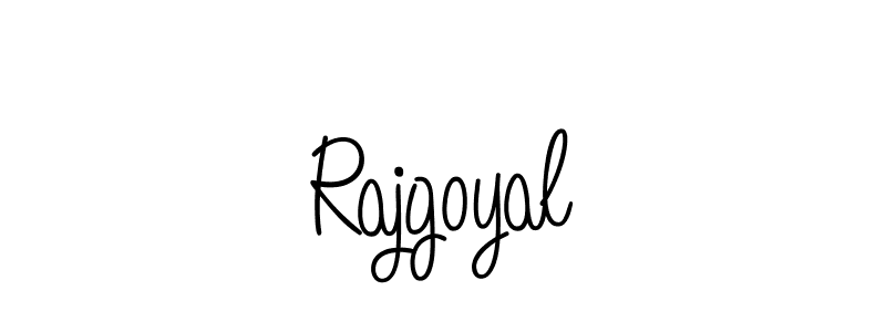 You should practise on your own different ways (Angelique-Rose-font-FFP) to write your name (Rajgoyal) in signature. don't let someone else do it for you. Rajgoyal signature style 5 images and pictures png