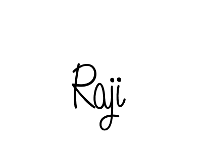 Design your own signature with our free online signature maker. With this signature software, you can create a handwritten (Angelique-Rose-font-FFP) signature for name Raji. Raji signature style 5 images and pictures png