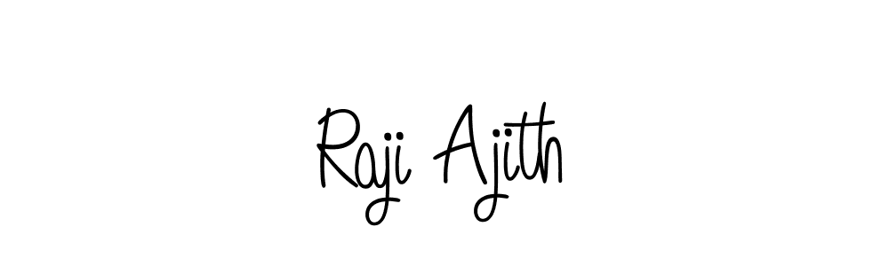 Also we have Raji Ajith name is the best signature style. Create professional handwritten signature collection using Angelique-Rose-font-FFP autograph style. Raji Ajith signature style 5 images and pictures png