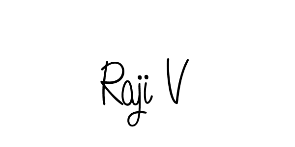 How to make Raji V signature? Angelique-Rose-font-FFP is a professional autograph style. Create handwritten signature for Raji V name. Raji V signature style 5 images and pictures png