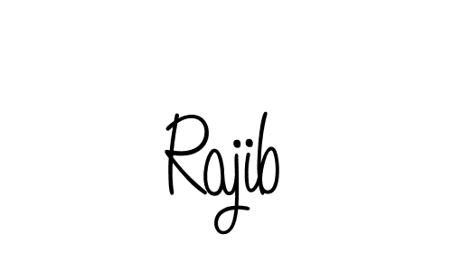 You should practise on your own different ways (Angelique-Rose-font-FFP) to write your name (Rajib) in signature. don't let someone else do it for you. Rajib signature style 5 images and pictures png