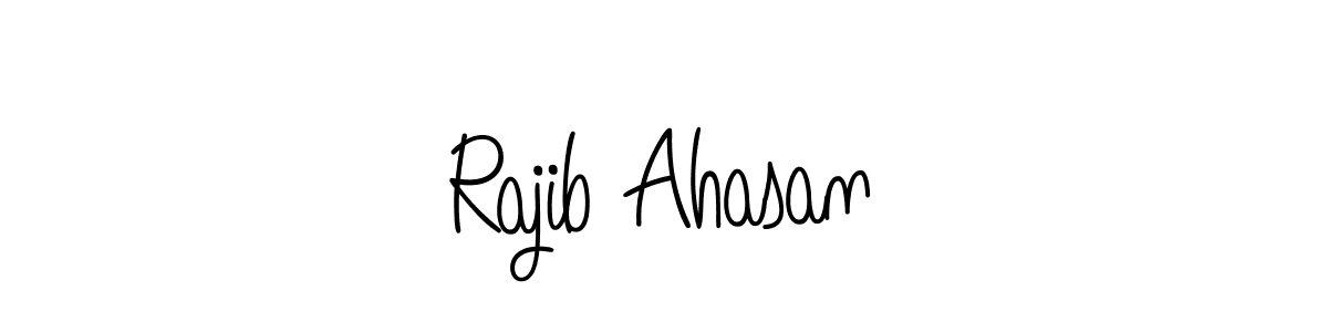 Also we have Rajib Ahasan name is the best signature style. Create professional handwritten signature collection using Angelique-Rose-font-FFP autograph style. Rajib Ahasan signature style 5 images and pictures png