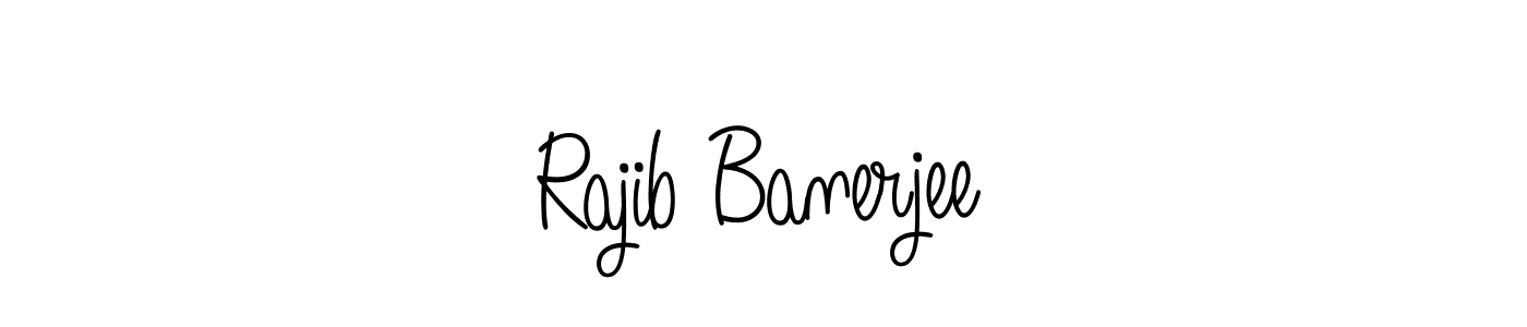 Make a beautiful signature design for name Rajib Banerjee. With this signature (Angelique-Rose-font-FFP) style, you can create a handwritten signature for free. Rajib Banerjee signature style 5 images and pictures png