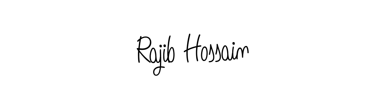 Make a beautiful signature design for name Rajib Hossain. With this signature (Angelique-Rose-font-FFP) style, you can create a handwritten signature for free. Rajib Hossain signature style 5 images and pictures png