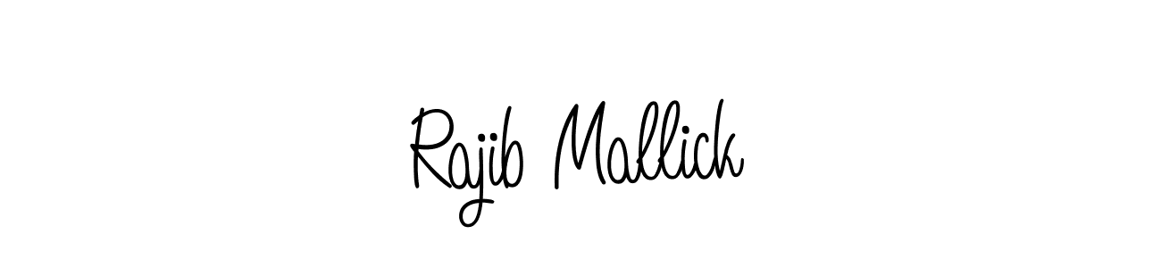 Make a beautiful signature design for name Rajib Mallick. With this signature (Angelique-Rose-font-FFP) style, you can create a handwritten signature for free. Rajib Mallick signature style 5 images and pictures png