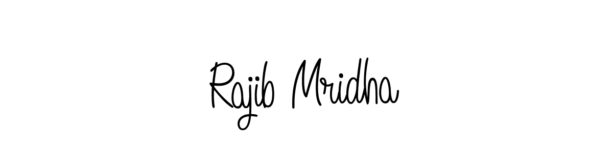 You should practise on your own different ways (Angelique-Rose-font-FFP) to write your name (Rajib Mridha) in signature. don't let someone else do it for you. Rajib Mridha signature style 5 images and pictures png