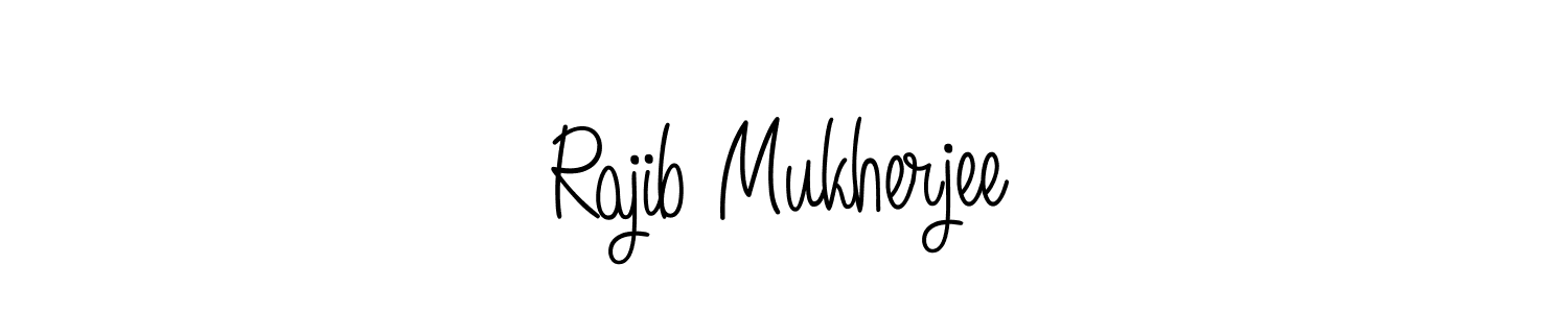 Design your own signature with our free online signature maker. With this signature software, you can create a handwritten (Angelique-Rose-font-FFP) signature for name Rajib Mukherjee. Rajib Mukherjee signature style 5 images and pictures png