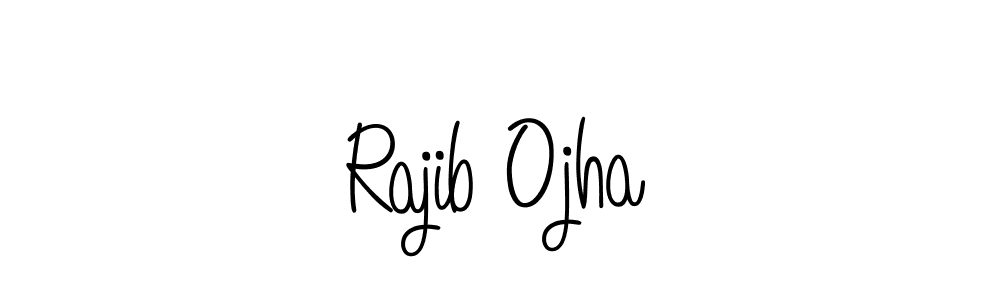 Make a beautiful signature design for name Rajib Ojha. With this signature (Angelique-Rose-font-FFP) style, you can create a handwritten signature for free. Rajib Ojha signature style 5 images and pictures png