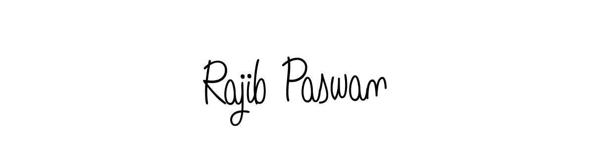 You should practise on your own different ways (Angelique-Rose-font-FFP) to write your name (Rajib Paswan) in signature. don't let someone else do it for you. Rajib Paswan signature style 5 images and pictures png