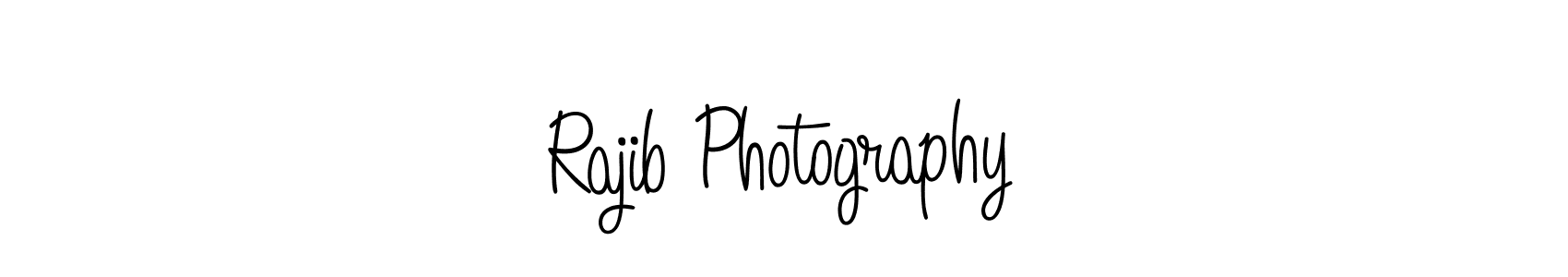 Create a beautiful signature design for name Rajib Photography. With this signature (Angelique-Rose-font-FFP) fonts, you can make a handwritten signature for free. Rajib Photography signature style 5 images and pictures png
