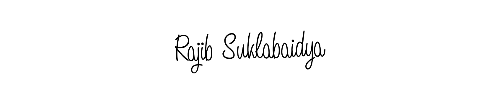 Make a beautiful signature design for name Rajib Suklabaidya. With this signature (Angelique-Rose-font-FFP) style, you can create a handwritten signature for free. Rajib Suklabaidya signature style 5 images and pictures png