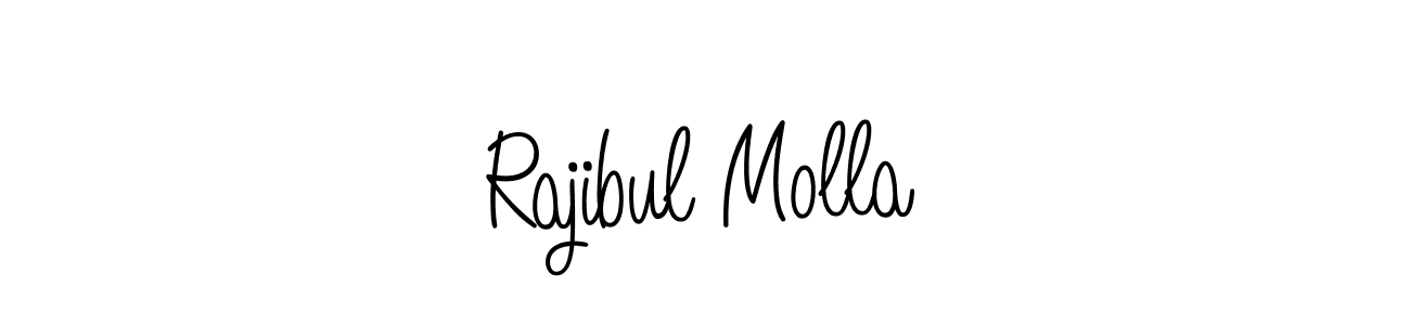 Design your own signature with our free online signature maker. With this signature software, you can create a handwritten (Angelique-Rose-font-FFP) signature for name Rajibul Molla. Rajibul Molla signature style 5 images and pictures png