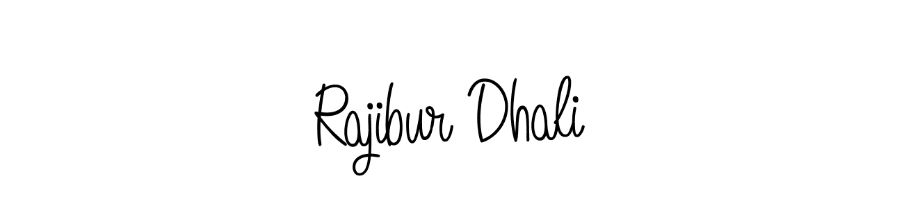 How to make Rajibur Dhali name signature. Use Angelique-Rose-font-FFP style for creating short signs online. This is the latest handwritten sign. Rajibur Dhali signature style 5 images and pictures png
