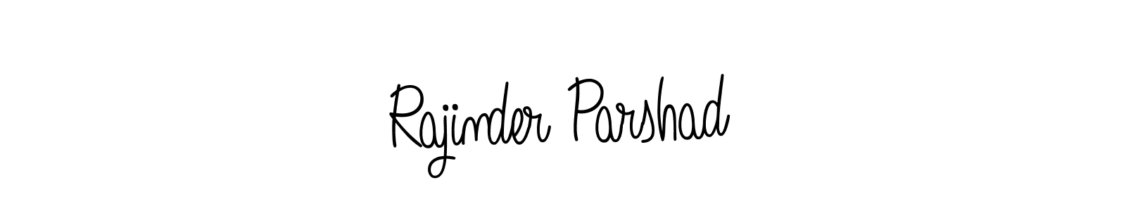 Design your own signature with our free online signature maker. With this signature software, you can create a handwritten (Angelique-Rose-font-FFP) signature for name Rajinder Parshad. Rajinder Parshad signature style 5 images and pictures png