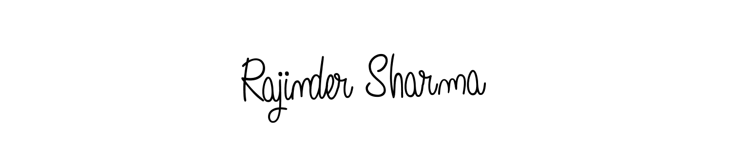 Also we have Rajinder Sharma name is the best signature style. Create professional handwritten signature collection using Angelique-Rose-font-FFP autograph style. Rajinder Sharma signature style 5 images and pictures png