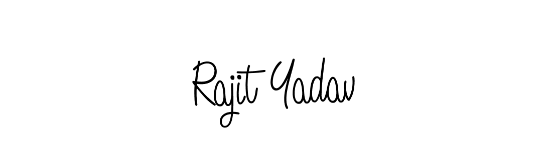 Rajit Yadav stylish signature style. Best Handwritten Sign (Angelique-Rose-font-FFP) for my name. Handwritten Signature Collection Ideas for my name Rajit Yadav. Rajit Yadav signature style 5 images and pictures png