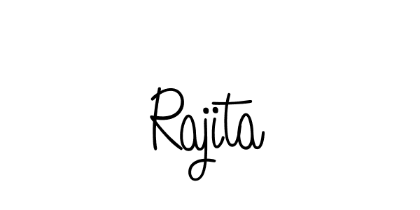 Design your own signature with our free online signature maker. With this signature software, you can create a handwritten (Angelique-Rose-font-FFP) signature for name Rajita. Rajita signature style 5 images and pictures png