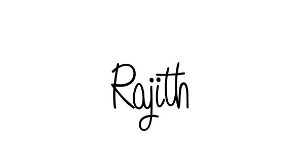 How to make Rajith name signature. Use Angelique-Rose-font-FFP style for creating short signs online. This is the latest handwritten sign. Rajith signature style 5 images and pictures png