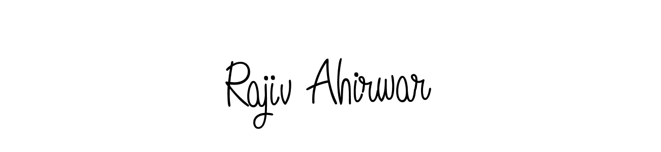 Also we have Rajiv Ahirwar name is the best signature style. Create professional handwritten signature collection using Angelique-Rose-font-FFP autograph style. Rajiv Ahirwar signature style 5 images and pictures png