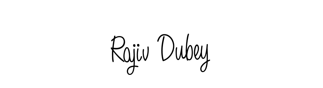 Rajiv Dubey stylish signature style. Best Handwritten Sign (Angelique-Rose-font-FFP) for my name. Handwritten Signature Collection Ideas for my name Rajiv Dubey. Rajiv Dubey signature style 5 images and pictures png