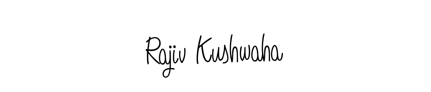 Create a beautiful signature design for name Rajiv Kushwaha. With this signature (Angelique-Rose-font-FFP) fonts, you can make a handwritten signature for free. Rajiv Kushwaha signature style 5 images and pictures png