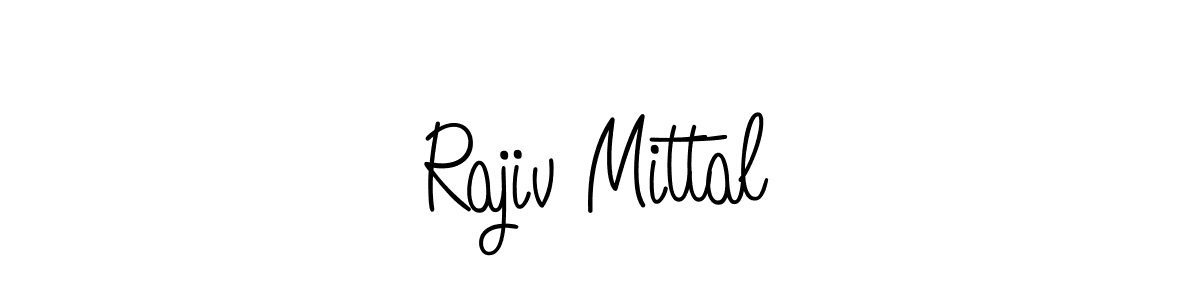 Rajiv Mittal stylish signature style. Best Handwritten Sign (Angelique-Rose-font-FFP) for my name. Handwritten Signature Collection Ideas for my name Rajiv Mittal. Rajiv Mittal signature style 5 images and pictures png