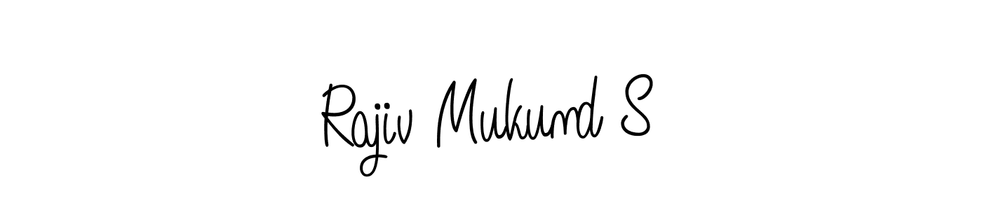 Here are the top 10 professional signature styles for the name Rajiv Mukund S. These are the best autograph styles you can use for your name. Rajiv Mukund S signature style 5 images and pictures png
