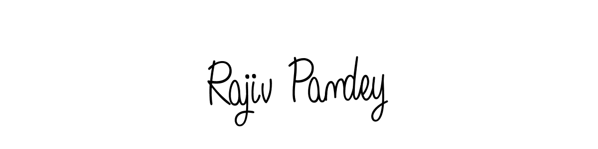 You should practise on your own different ways (Angelique-Rose-font-FFP) to write your name (Rajiv Pandey) in signature. don't let someone else do it for you. Rajiv Pandey signature style 5 images and pictures png