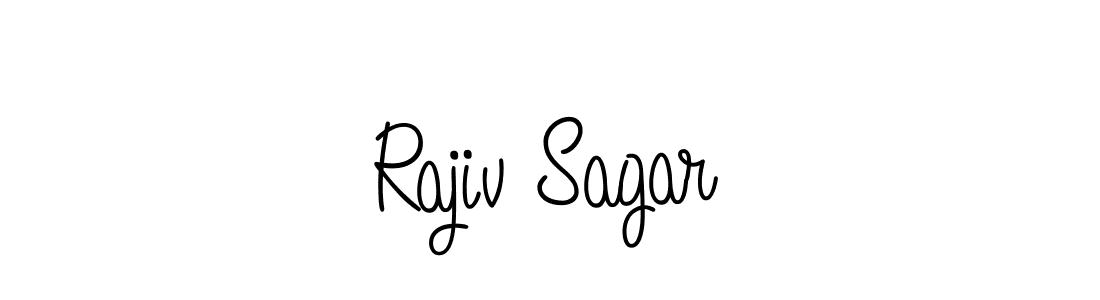 Use a signature maker to create a handwritten signature online. With this signature software, you can design (Angelique-Rose-font-FFP) your own signature for name Rajiv Sagar. Rajiv Sagar signature style 5 images and pictures png