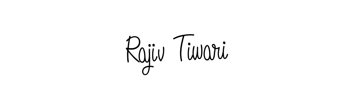 Create a beautiful signature design for name Rajiv Tiwari. With this signature (Angelique-Rose-font-FFP) fonts, you can make a handwritten signature for free. Rajiv Tiwari signature style 5 images and pictures png