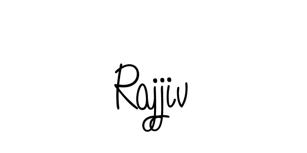 You should practise on your own different ways (Angelique-Rose-font-FFP) to write your name (Rajjiv) in signature. don't let someone else do it for you. Rajjiv signature style 5 images and pictures png