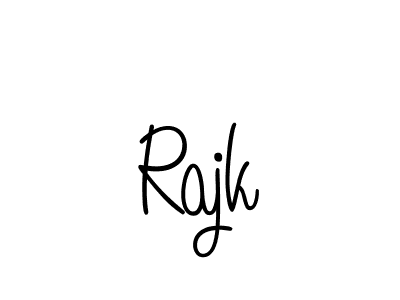 Use a signature maker to create a handwritten signature online. With this signature software, you can design (Angelique-Rose-font-FFP) your own signature for name Rajk. Rajk signature style 5 images and pictures png