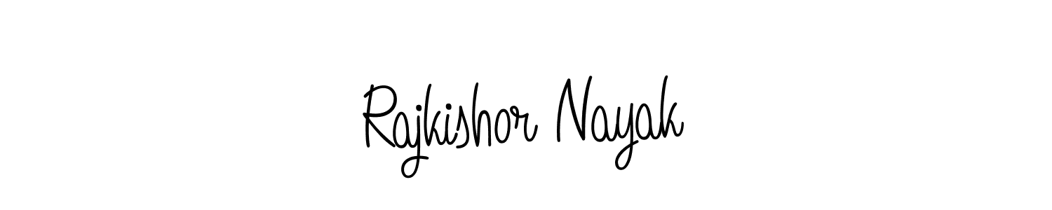 How to make Rajkishor Nayak name signature. Use Angelique-Rose-font-FFP style for creating short signs online. This is the latest handwritten sign. Rajkishor Nayak signature style 5 images and pictures png