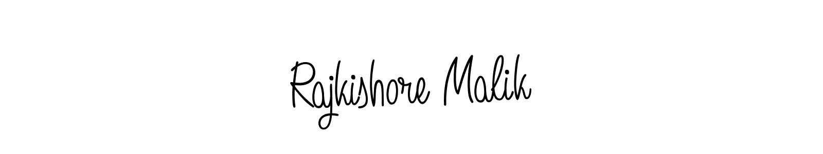 Use a signature maker to create a handwritten signature online. With this signature software, you can design (Angelique-Rose-font-FFP) your own signature for name Rajkishore Malik. Rajkishore Malik signature style 5 images and pictures png
