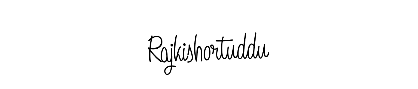 Rajkishortuddu stylish signature style. Best Handwritten Sign (Angelique-Rose-font-FFP) for my name. Handwritten Signature Collection Ideas for my name Rajkishortuddu. Rajkishortuddu signature style 5 images and pictures png