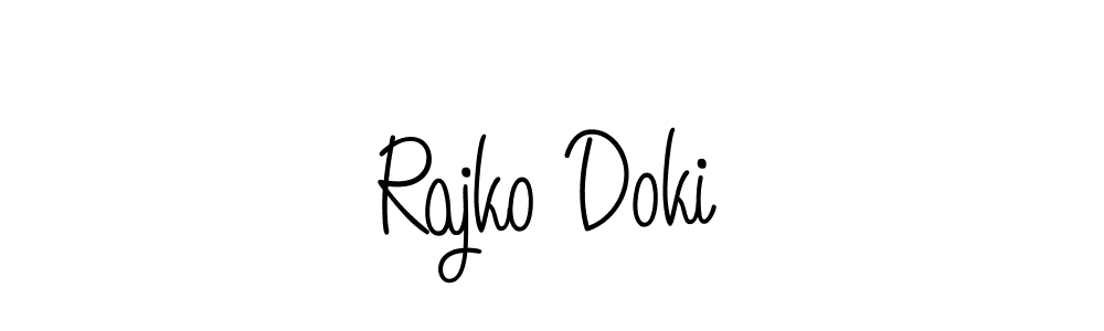 Make a short Rajko Doki signature style. Manage your documents anywhere anytime using Angelique-Rose-font-FFP. Create and add eSignatures, submit forms, share and send files easily. Rajko Doki signature style 5 images and pictures png